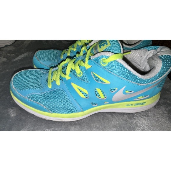 Nike Womens Dual Fusion ST‎ 2 454240-400 Blue Running Shoes Sneakers Size 8 - Picture 3 of 8
